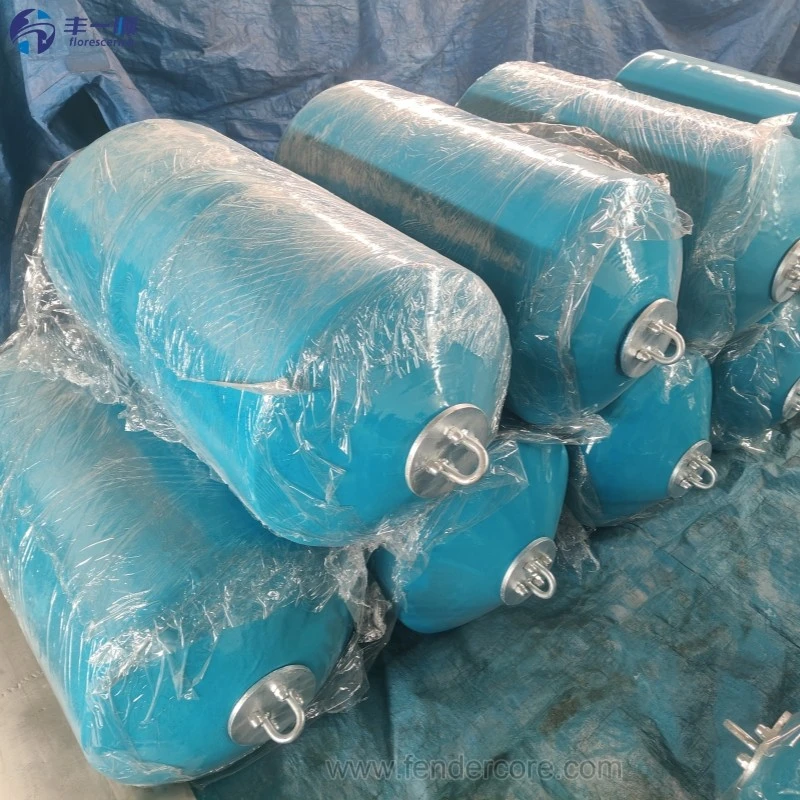 Florescence Polyurethane Foam Filled Fender D1.2L2.0m Popular Size For Dock